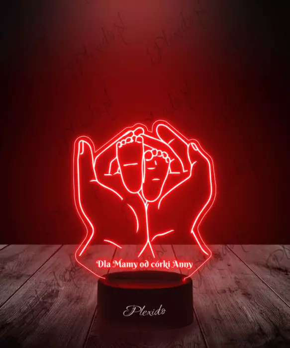 Lampka LED 3D Plexido Prezent dla Mamy na Dzień Matki