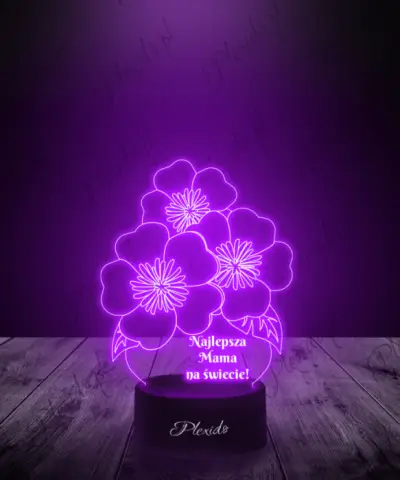 Prezent dla Mamy Lampka LED 3D Plexido Dzień Matki - 3