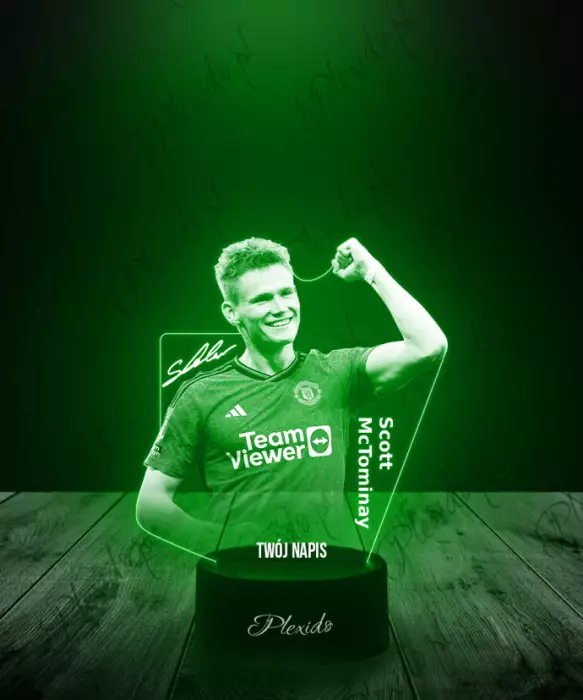 Lampka LED 3D Plexido Piłkarz Scott Mctominay Reprezentacja Euro