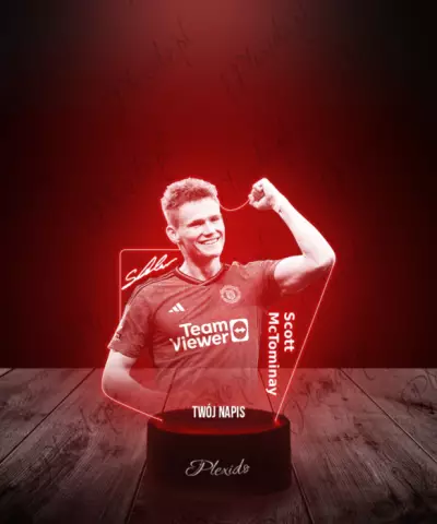 Lampka LED 3D Plexido Piłkarz Scott Mctominay Reprezentacja Euro - 3
