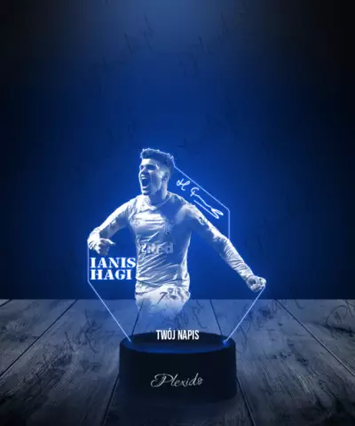 Lampka LED 3D Plexido Piłkarz Lanis Hagi Reprezentacja Euro - 3