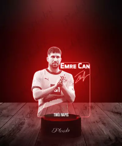 Lampka LED 3D Plexido Piłkarz Emre Can Reprezentacja Euro - 3