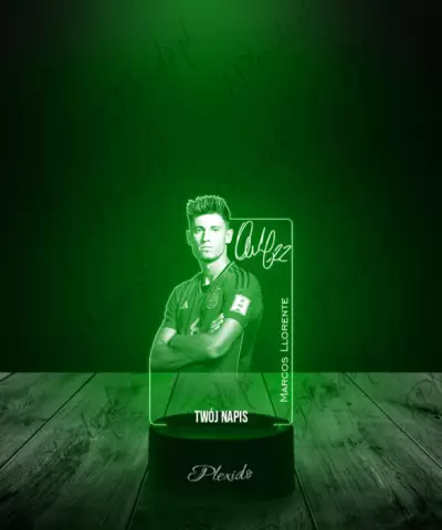 Lampka LED 3D Plexido Piłkarz Marcos Llorente Reprezentacja Euro