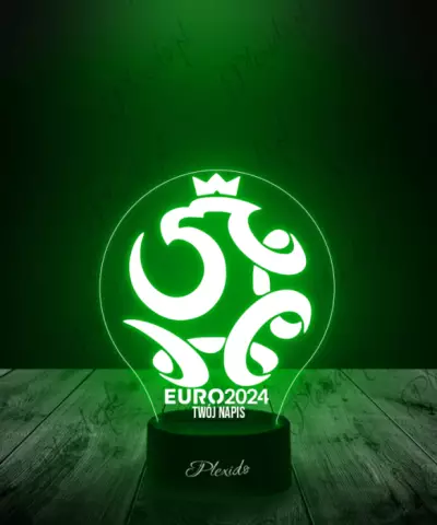 Lampka LED 3D Plexido Piłka Nożna Polska Euro 2024 - 2