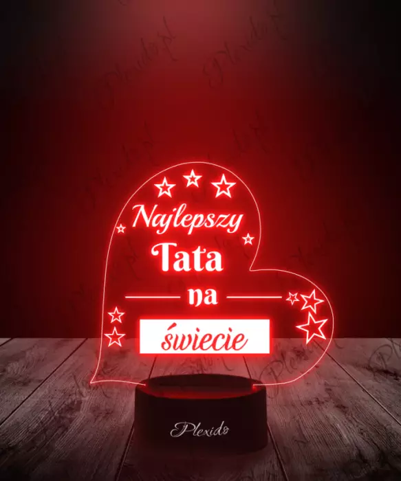 Lampka LED Plexido Prezent Dzień Ojca Najlepszy Tata