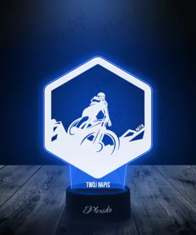 Lampka LED 3D Plexido Igrzyska Olimpijskie 2024 MTB Rower