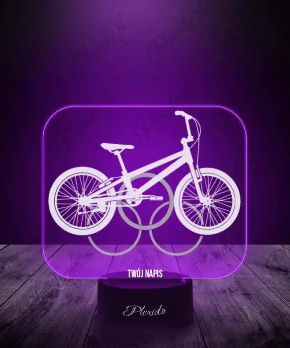 Lampka LED 3D Plexido Freestyle BMX Igrzyska Olimpijskie 2024
