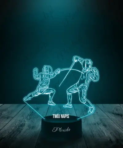 Lampka LED 3D Plexido Igrzyska Olimpijskie Szermierka - 2