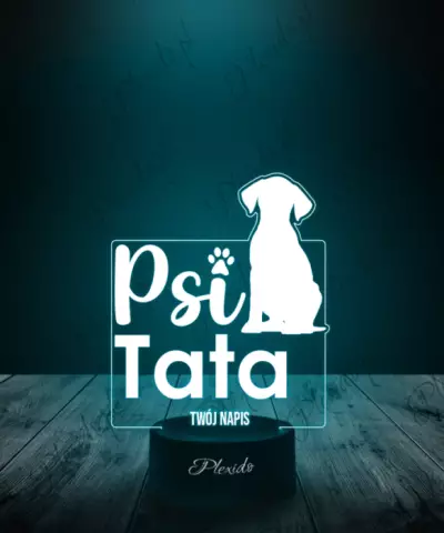 Lampka LED 3D Plexido Psi Tata Piesek Dla Psiarza - 2