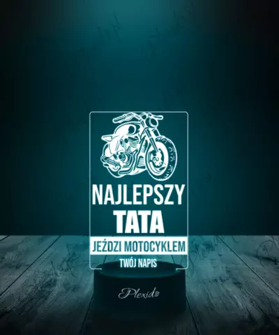 Lampka LED Plexido Upominek Na Dzień Ojca Motocykl - 1