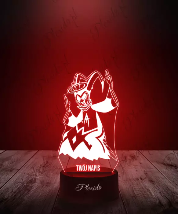 Lampka LED 3D Plexido Bajka Hazbin Hotel Adam