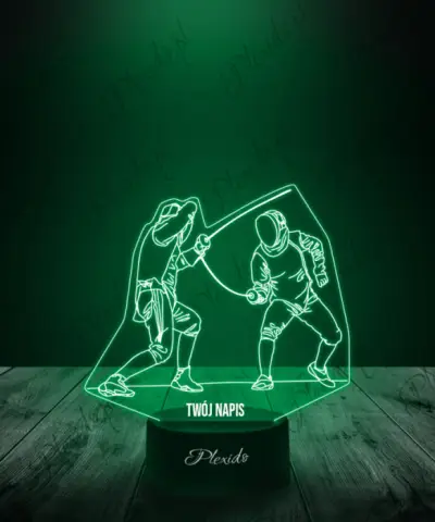 Lampka LED 3D Plexido Igrzyska Olimpijskie Szermierka Pojedynek