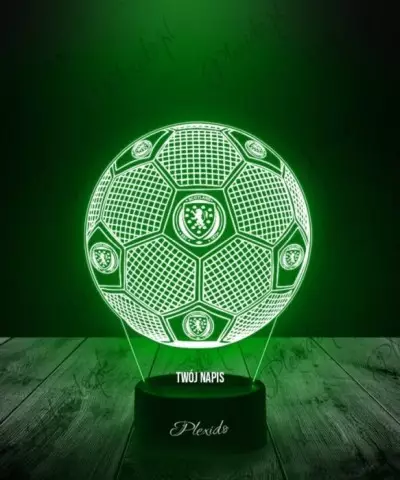 Lampka LED 3D Plexido Piłka Nożna Reprezentacja Szkocji Euro 2024