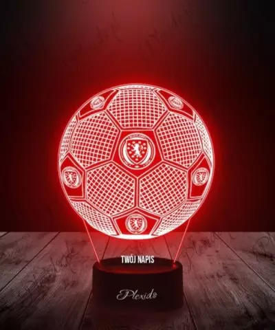 Lampka LED 3D Plexido Piłka Nożna Reprezentacja Szkocji Euro 2024