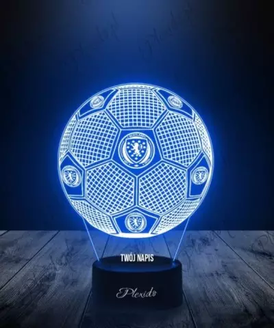 Lampka LED 3D Plexido Piłka Nożna Reprezentacja Szkocji Euro 2024