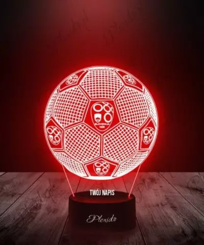 Lampka LED 3D Plexido Piłka Nożna Reprezentacja Słowenii Euro 2024