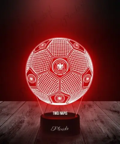 Lampka LED 3D Plexido Piłka Nożna Reprezentacja Niemiec Euro 2024