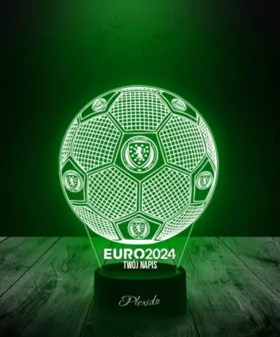 Lampka LED 3D Plexido Piłka Nożna Reprezentacja Szkocja Euro 2024 - 1