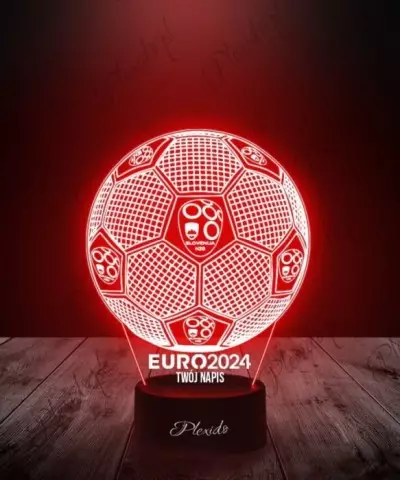 Lampka LED 3D Plexido Piłka Nożna Reprezentacja Słowenia Euro 2024 - 1