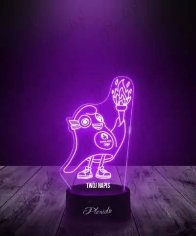 Lampka LED 3D Plexido Igrzyska Olimpijskie Maskotka Olimpiada - 1
