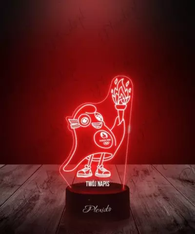Lampka LED 3D Plexido Igrzyska Olimpijskie Maskotka Olimpiada - 3