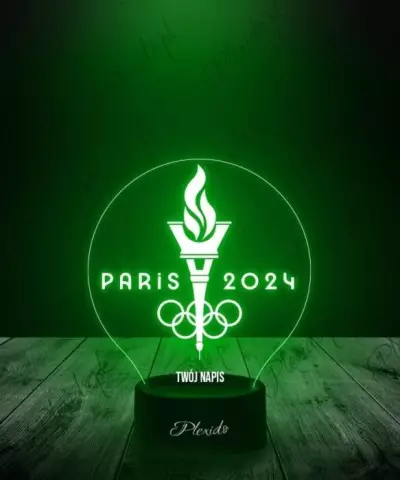 Lampka LED 3D Plexido Igrzyska Olimpijskie Paryż 2024 Olimpiada - 2