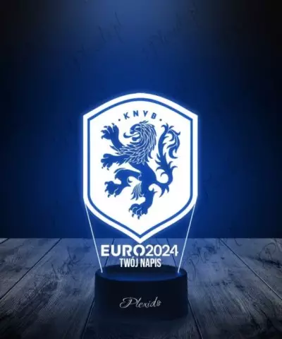 Lampka LED 3D Plexido Piłka Nożna Reprezentacja Holandia Euro 2024 - 3