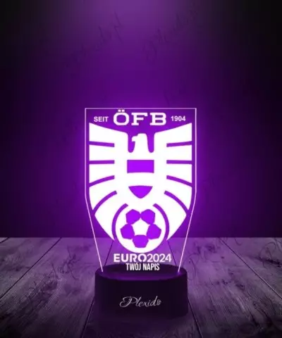Lampka LED 3D Plexido Piłka Nożna Reprezentacja Austria Euro 2024 - 1