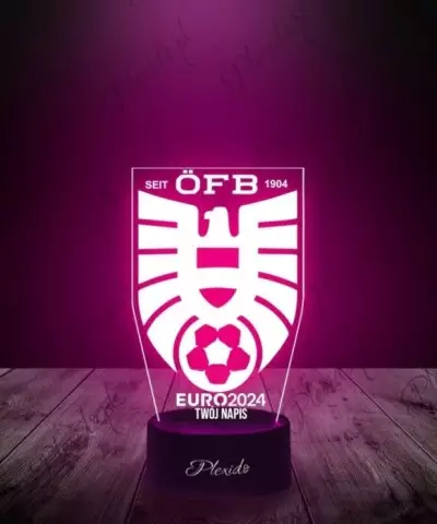 Lampka LED 3D Plexido Piłka Nożna Reprezentacja Austria Euro 2024 - 3