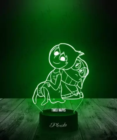 Lampka LED 3D Plexido Bajka W Głowie Się Nie Mieści Emocja Joy I Smutek - 2
