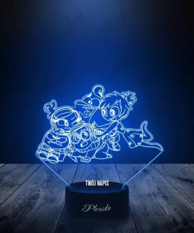 Lampka LED 3D Plexido Bajka W Głowie Się Nie Mieści Emocje - 1