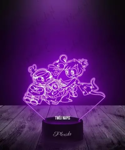 Lampka LED 3D Plexido Bajka W Głowie Się Nie Mieści Emocje - 3