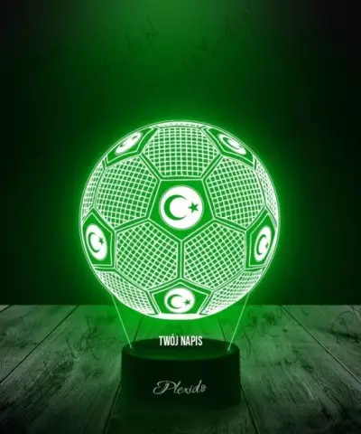 Lampka LED 3D Plexido Piłka Nożna Reprezentacja Turcja - 2