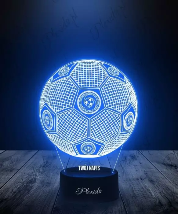 Lampka LED 3D Plexido Piłka Nożna Reprezentacja Rumunia - 1