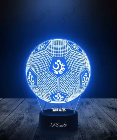 Lampka LED 3D Plexido Piłka Nożna Reprezentacja Polska - 1