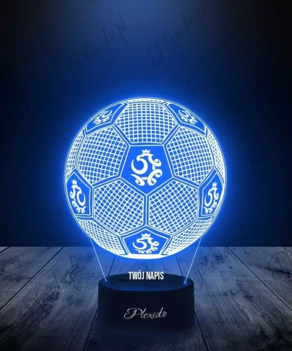 Lampka LED 3D Plexido Piłka Nożna Reprezentacja Polska - 1