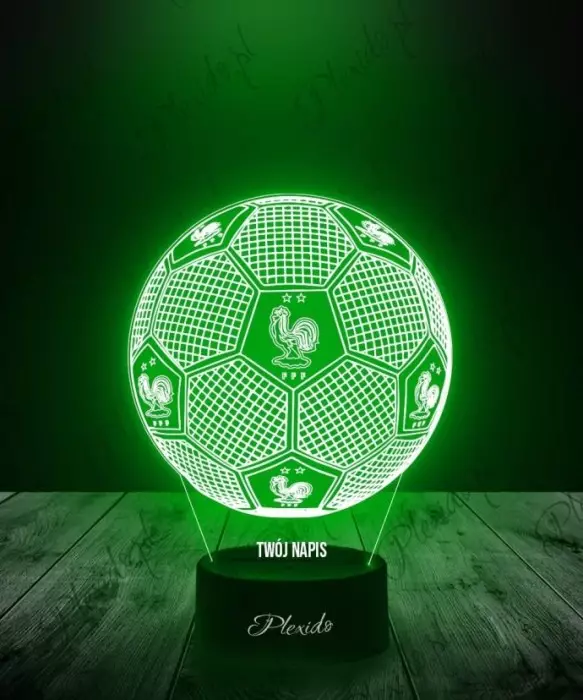 Lampka LED 3D Plexido Piłka Nożna Reprezentacja Francja - 1