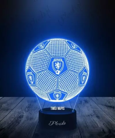 Lampka LED 3D Plexido Piłka Nożna Reprezentacja Czechy - 1