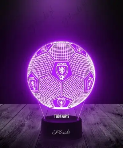Lampka LED 3D Plexido Piłka Nożna Reprezentacja Czechy - 3