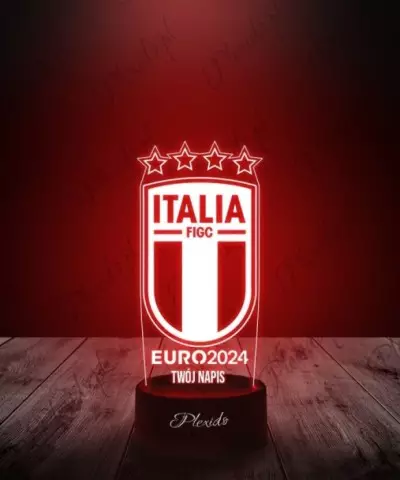 Lampka LED 3D Plexido Piłka Nożna Reprezentacja Włochy Euro 2024 - 1