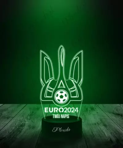 Lampka LED 3D Plexido Piłka Nożna Reprezentacja Ukraina Euro 2024 - 2