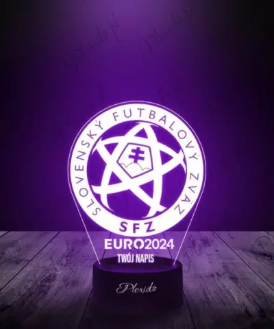 Lampka LED 3D Plexido Piłka Nożna Reprezentacja Słowacja Euro 2024 - 2
