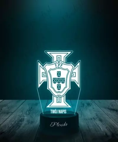 Lampka LED 3D Plexido Piłka Nożna Reprezentacja Portugalia - 1