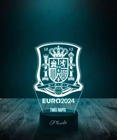 Lampka LED 3D Plexido Piłka Nożna Reprezentacja Hiszpania Euro 2024 - 2