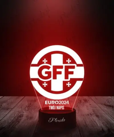 Lampka LED 3D Plexido Piłka Nożna Reprezentacja Gruzja Euro 2024 - 2