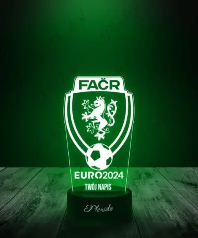Lampka LED 3D Plexido Piłka Nożna Reprezentacja Czechy Euro 2024 - 2