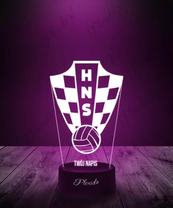 Lampka LED 3D Plexido Piłka Nożna Reprezentacja Chorwacja - 1