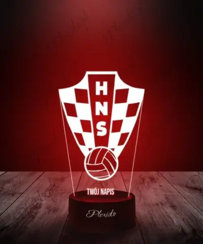 Lampka LED 3D Plexido Piłka Nożna Reprezentacja Chorwacja - 3