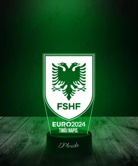 Lampka LED 3D Plexido Piłka Nożna Reprezentacja Albania Euro 2024 - 1