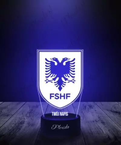 Lampka LED 3D Plexido Piłka Nożna Reprezentacja Albania - 3